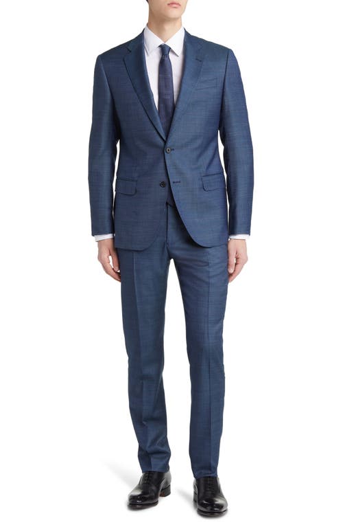 Emporio Armani G-Line Virgin Wool Suit Solid Medium Blue at Nordstrom, Us