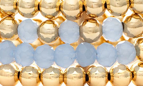 Rivka Friedman Set Of 4 Beaded Stretch Bracelets In 18k Gold Clad