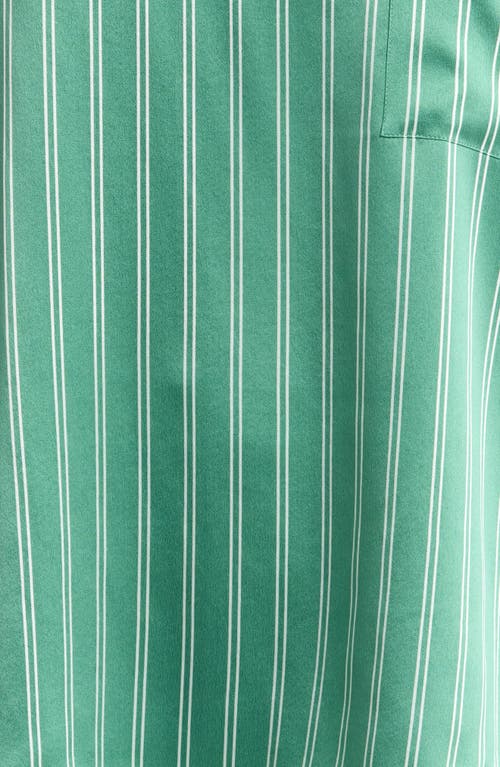 Lunya Washable Silk Tee Shorts Set Serenity Stripe In Serenity Stripe