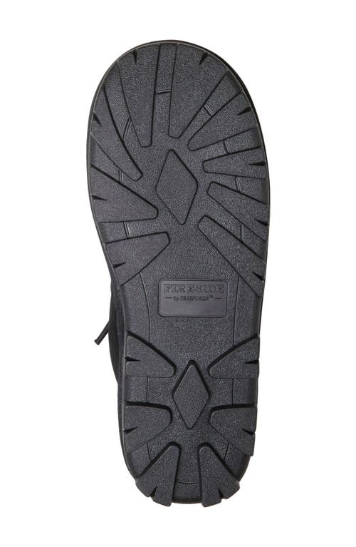 Dearfoams Shepparton Genuine Shearling Boot In Black