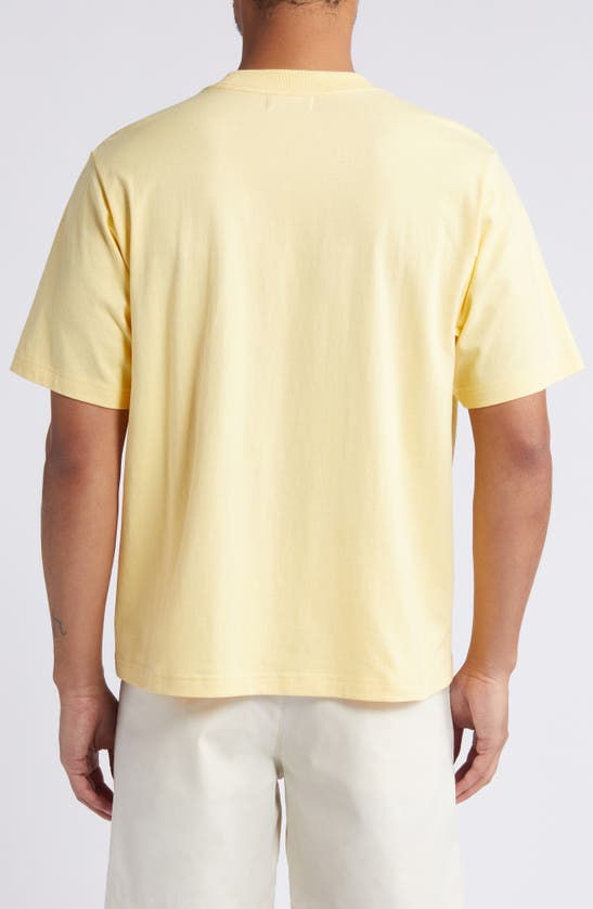 Shop Quiet Golf Golf Dad Cotton Graphic T-shirt In Canary