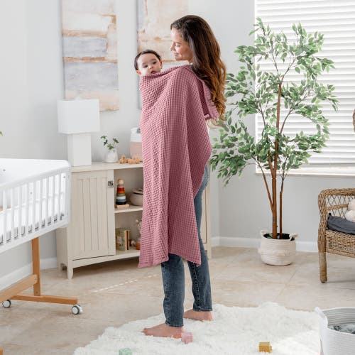 Comfy Cubs Baby Waffle Blankets In Mauve