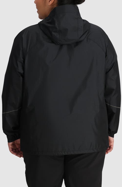 Shop Outdoor Research Helium Rain Ultralight Jacket In Black