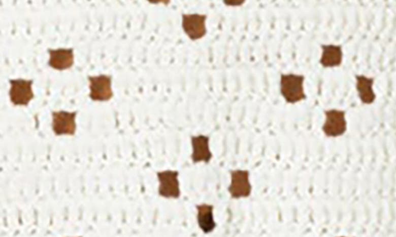 Shop Edikted Niki Crochet Tie Back Strapless Top In Cream