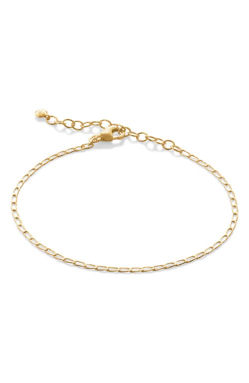 Oval Link Chain Bracelet in 18Ct Gold Vermeil