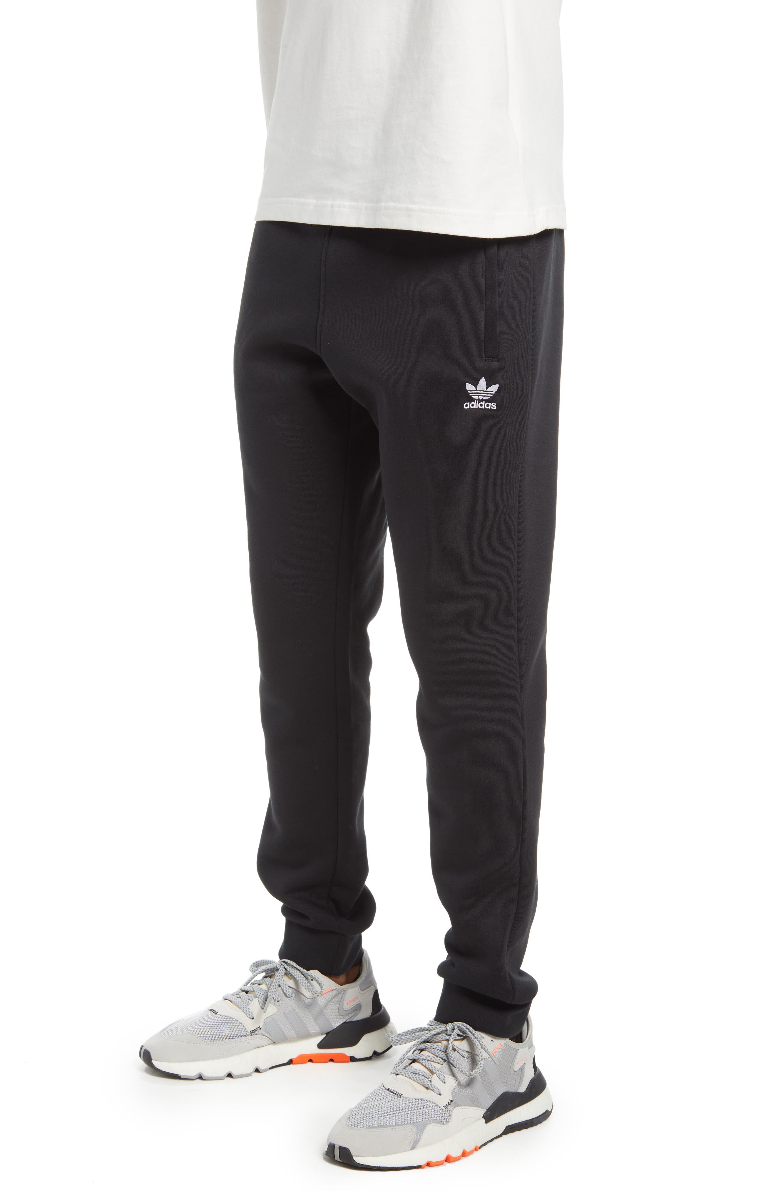 Adidas Originals Men's Trefoil Essentials Pants - Black - Xs