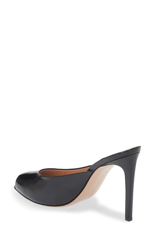 Shop Gianvito Rossi Peep Toe Slide Sandal In Black