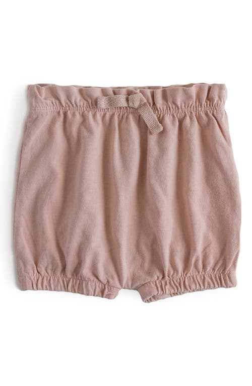 Pehr Washed Organic Cotton Shorts in Soft Peony at Nordstrom, Size 12-18M