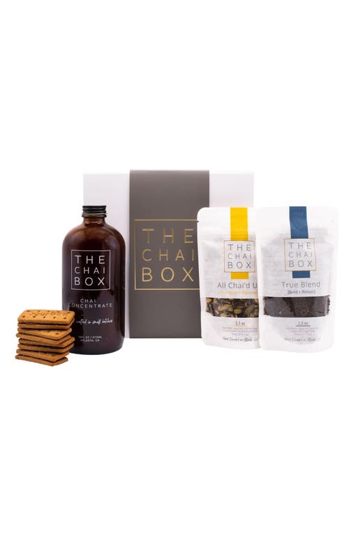 The Chai Box Chai & Biscuits Gift Set in White at Nordstrom