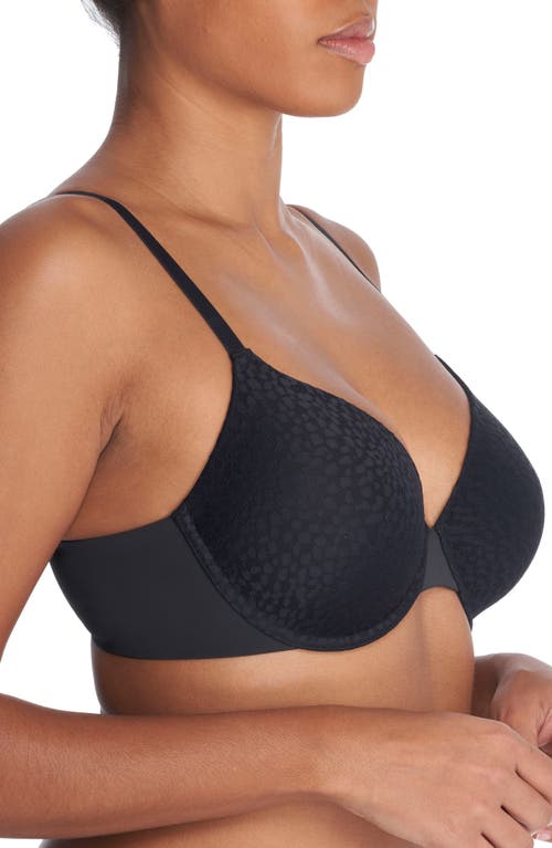 Natori Comfort Evolution Underwire Convertible Memory Foam Bra In Black