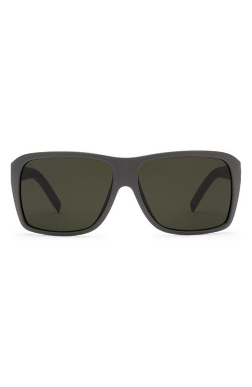 Bristol 52mm Polarized Square Sunglasses in Matte Black/Grey Polar