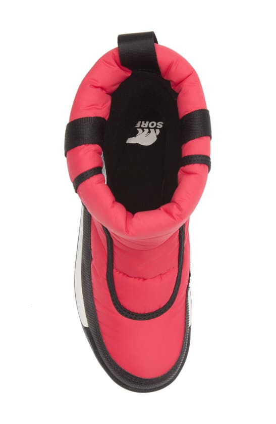 Shop Sorel Whitney Ii Puffy Waterproof Boot In Cactus Pink/ Black