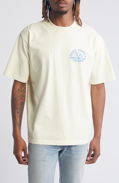 Downtown Rodeo Cotton Graphic T-Shirt in Cream