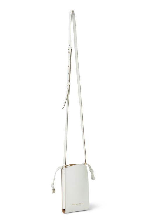 Bruno Magli Luna Drawstring Pouch In Off White