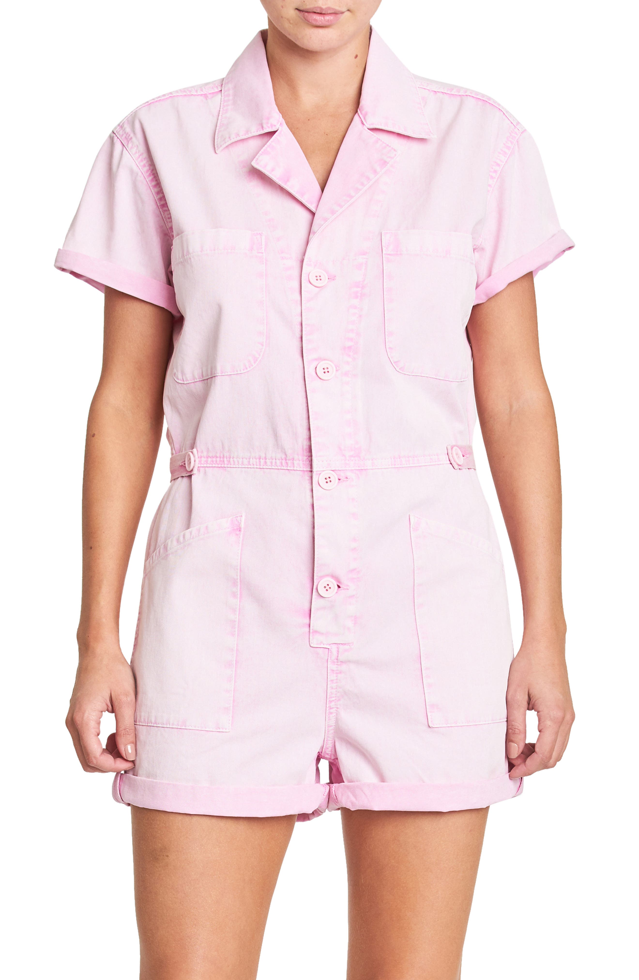 Pistola Parka Denim Romper | Nordstrom