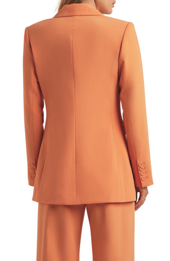 Shop Favorite Daughter The Phoebe Double Breasted Jacket In Creamsicle