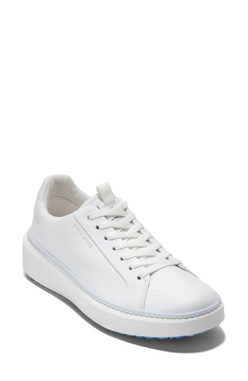 Cole Haan Grandpro Topspin Golf Shoe In White/heat