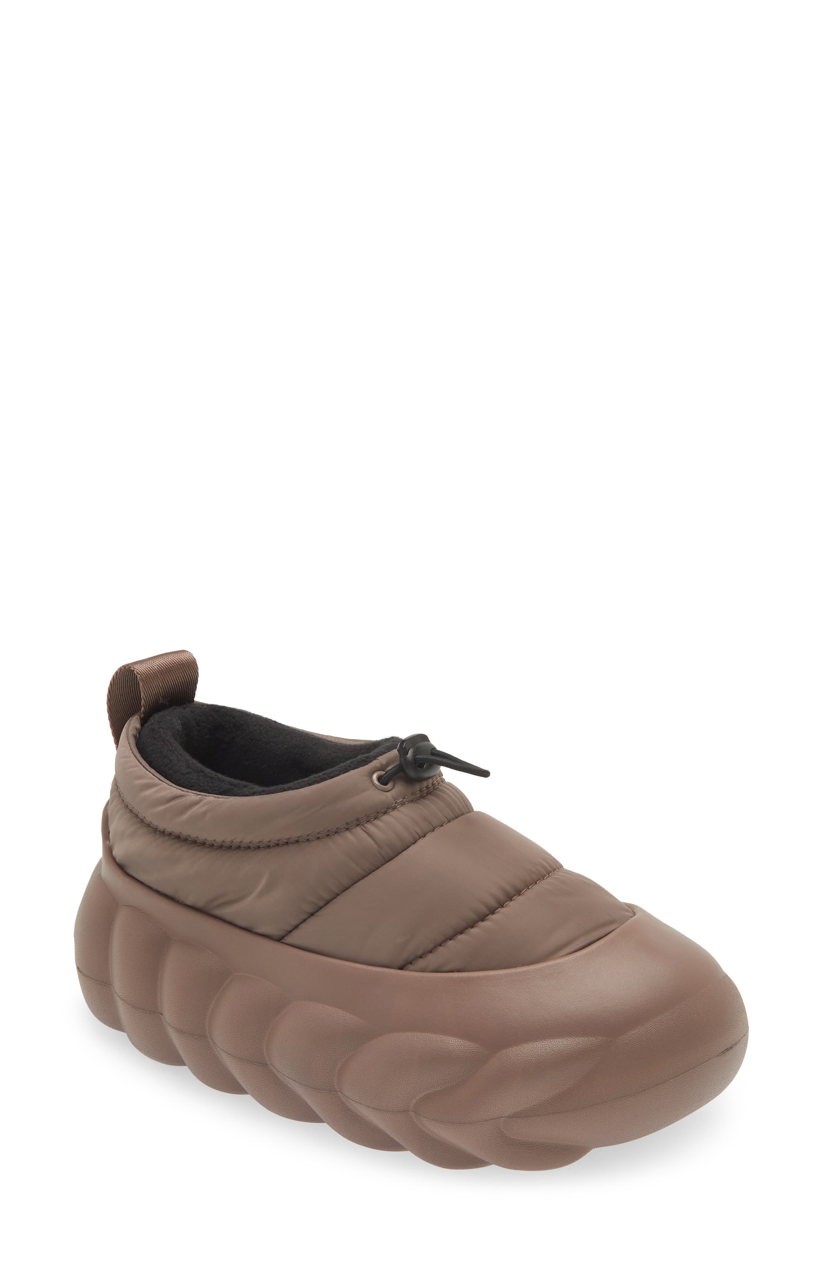 CROCS Overpuff Shorty Clog in Truffle 