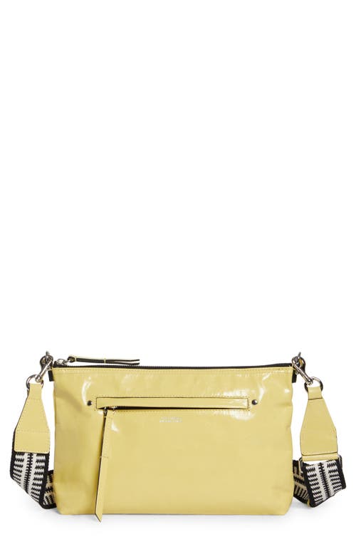 Isabel Marant Nessah Leather Crossbody Bag in Light Yellow at Nordstrom