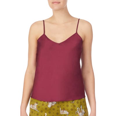 Room Service Satin Camisole, Burgundy (Nordstrom Exclusive)