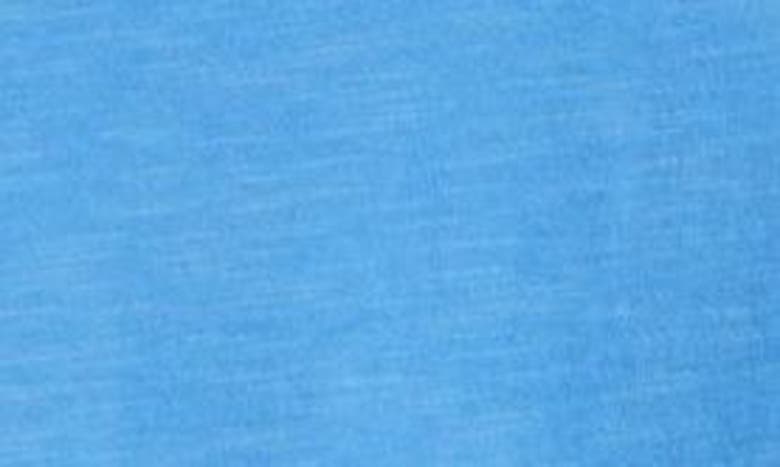 Shop Zella Relaxed Long Sleeve Slub Jersey T-shirt In Blue Lapis