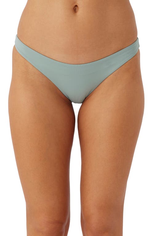 Shop O'neill Rockley Saltwater Solids Bikini Bottoms In Silver Blue