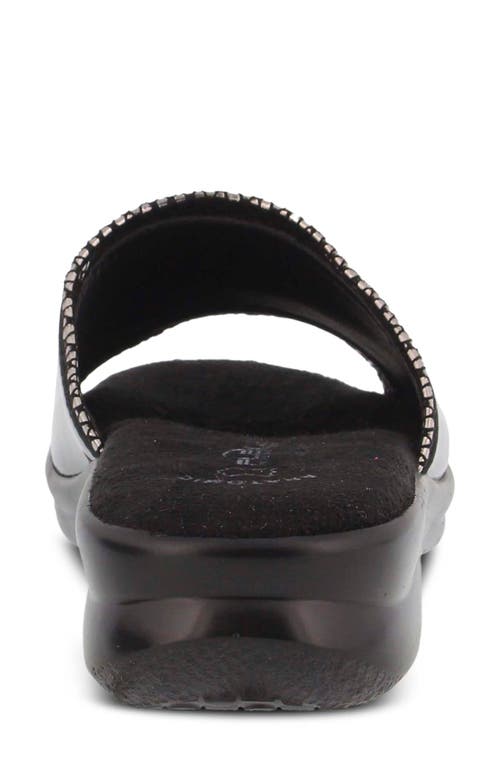 Shop Flexus By Spring Step Cumbia Slide Sandal In Black