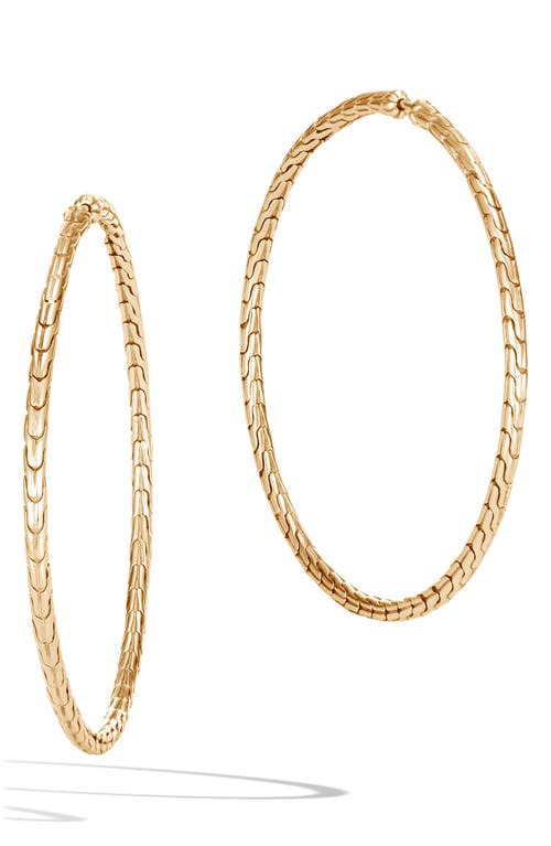 John Hardy Classic Chain Hoop Earrings in Gold at Nordstrom