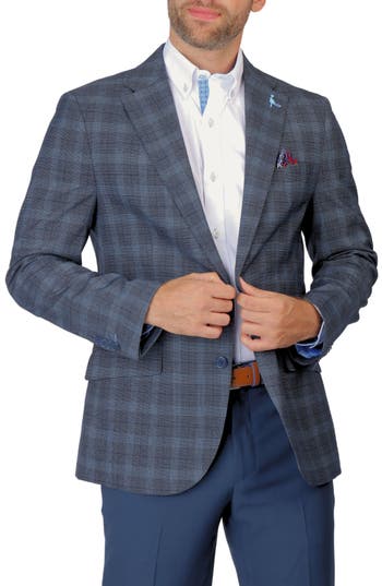 Tailorbyrd Glen Plaid Sport Coat In Charcoal