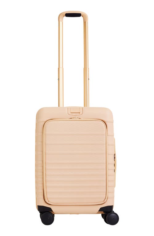 The 21-inch Front Pocket Carry-On Roller in Beige