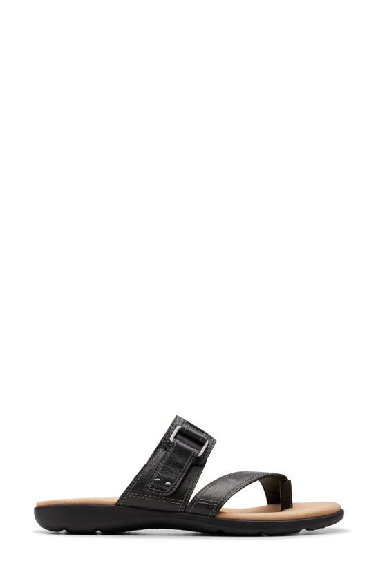 Shop Clarks ® Elizabelle Way Slide Sandal In Black Leather