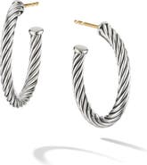 Cable hoop deals earrings david yurman