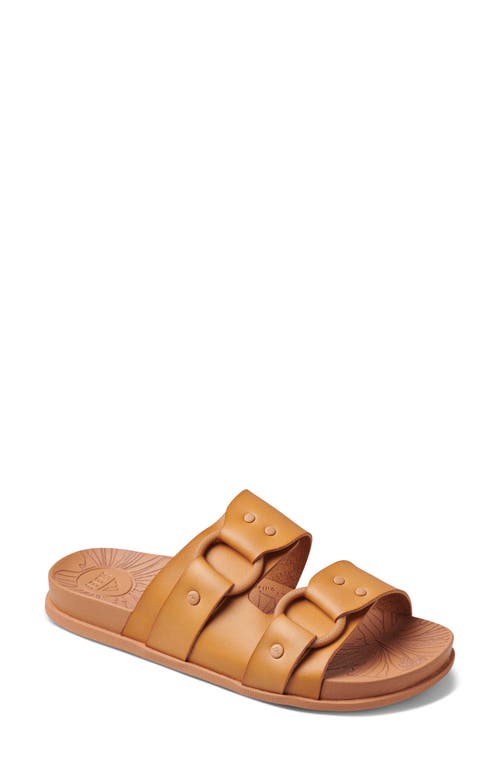 Cushioned Vera Cruz Slide Sandal in Natural