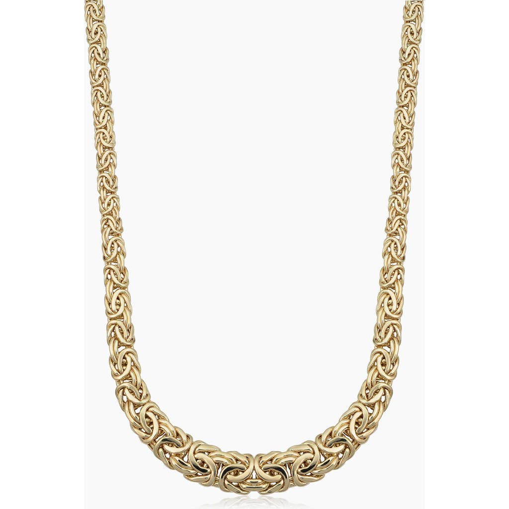 Oradina 14k Gold Byzantine Graduated Necklace In Yellow Gold