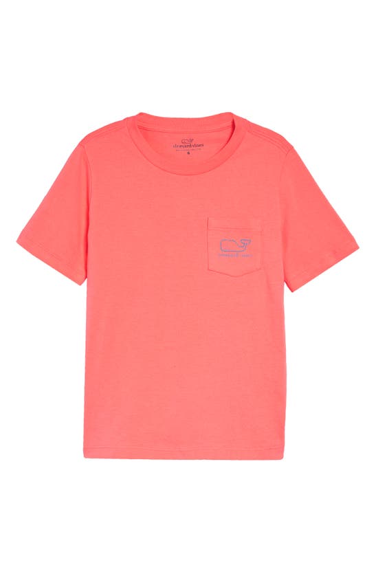 Vineyard Vines Kids' Glow Whale Graphic Pocket Tee In 669 Mai Ta