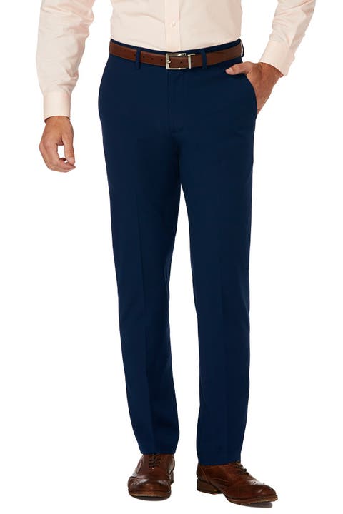 Essentials Men's Slim-Fit Flat-Front Dress Pants : :  Clothing, Shoes & Accessories
