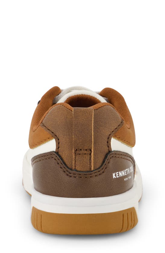 Shop Kenneth Cole Kids' Cyril Braxton Sneaker In Brown Multi