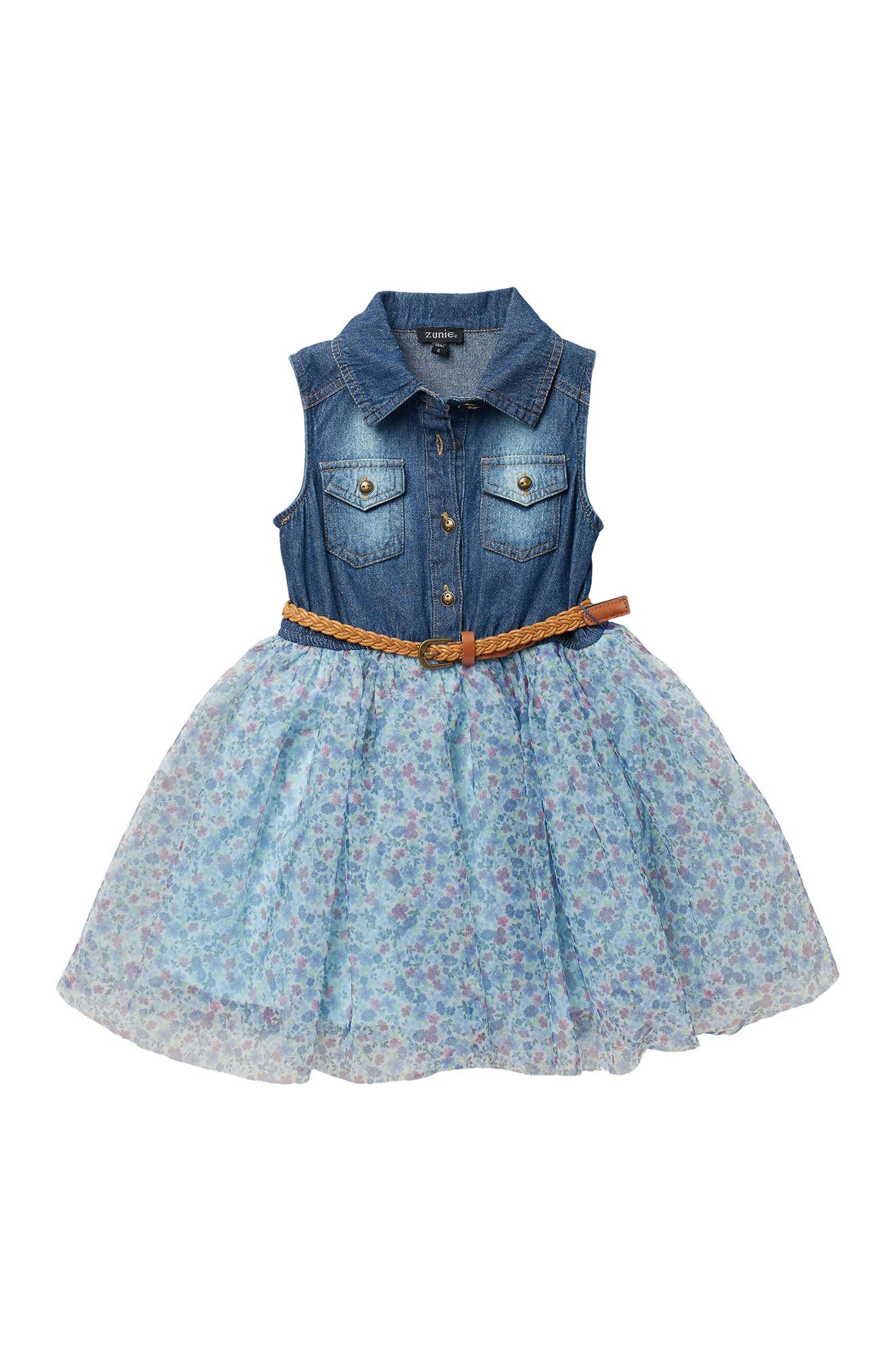 zunie denim tutu dress