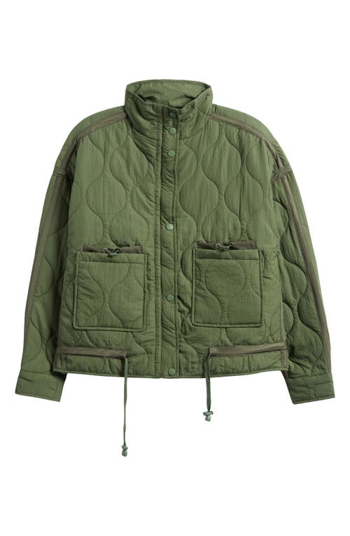 Thread & Supply Onion Quilted Jacket in Olive 