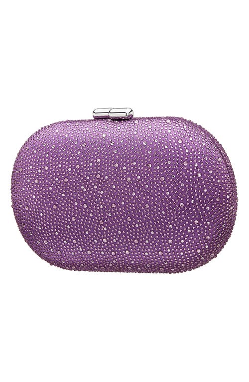 Shop Nina Dally Embellished Clutch In Violet