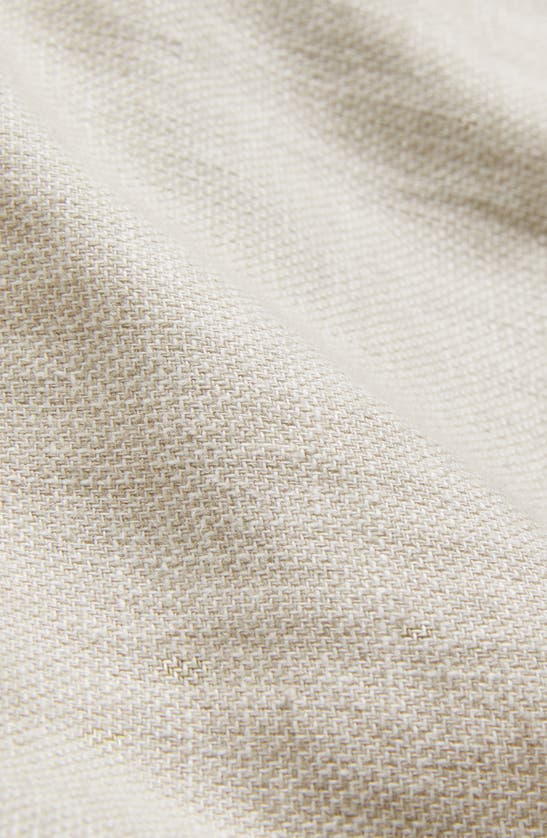 Shop Ted Baker Damasks Slim Fit Flat Front Linen & Cotton Chinos In Natural