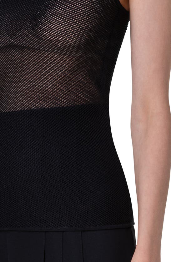 Akris Silk Mesh Tank In Black