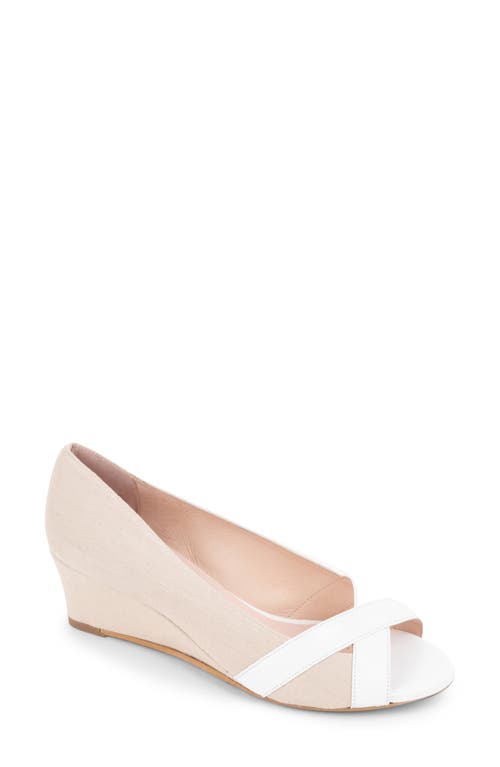 Como Wedge Sandal in Natural White