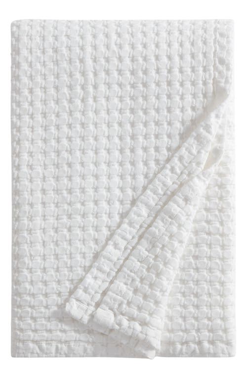 DKNY Pure Waffle Cotton Throw Blanket in White at Nordstrom