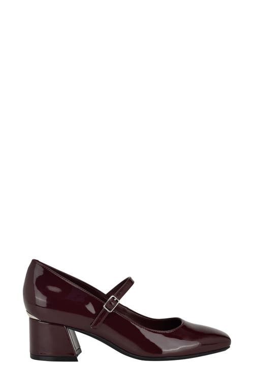 Calvin Klein Marlay Mary Jane Pump In Dark Red