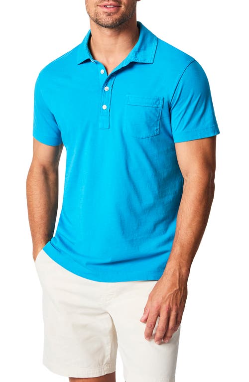 Pensacola Organic Cotton Polo in Tropic Blue