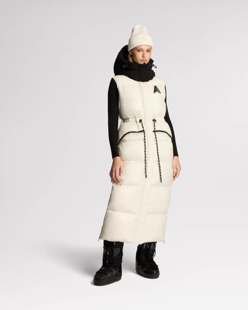 Alpenhaus Tingwick 2-in-1 Maxi Puffer With Removable Sleeves In Snow-white