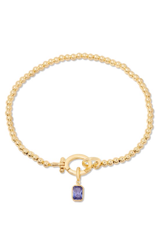 Shop Brook & York Mackenzie Birthstone Bracelet In Gold - June