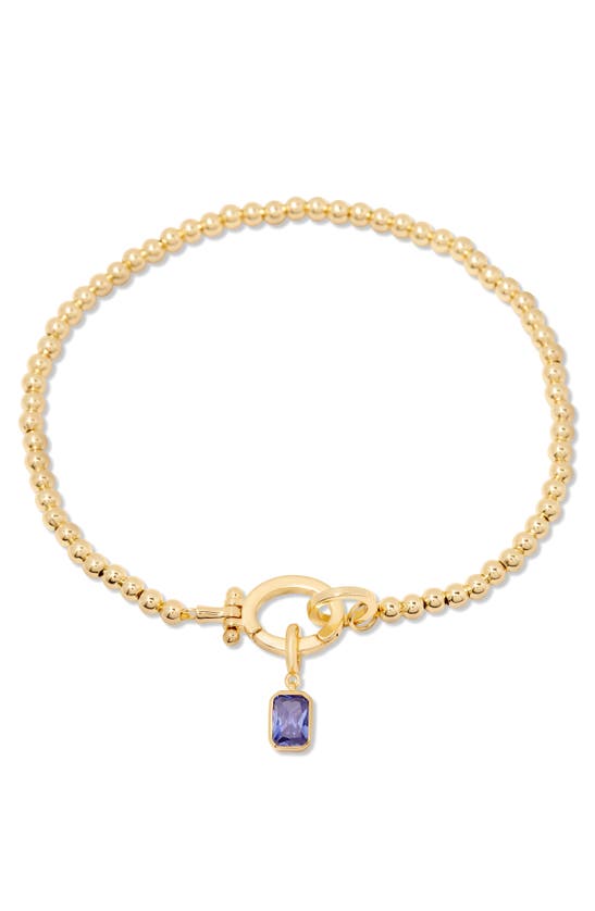 Shop Brook & York Brook And York Mackenzie Birthstone Bracelet In Gold - June