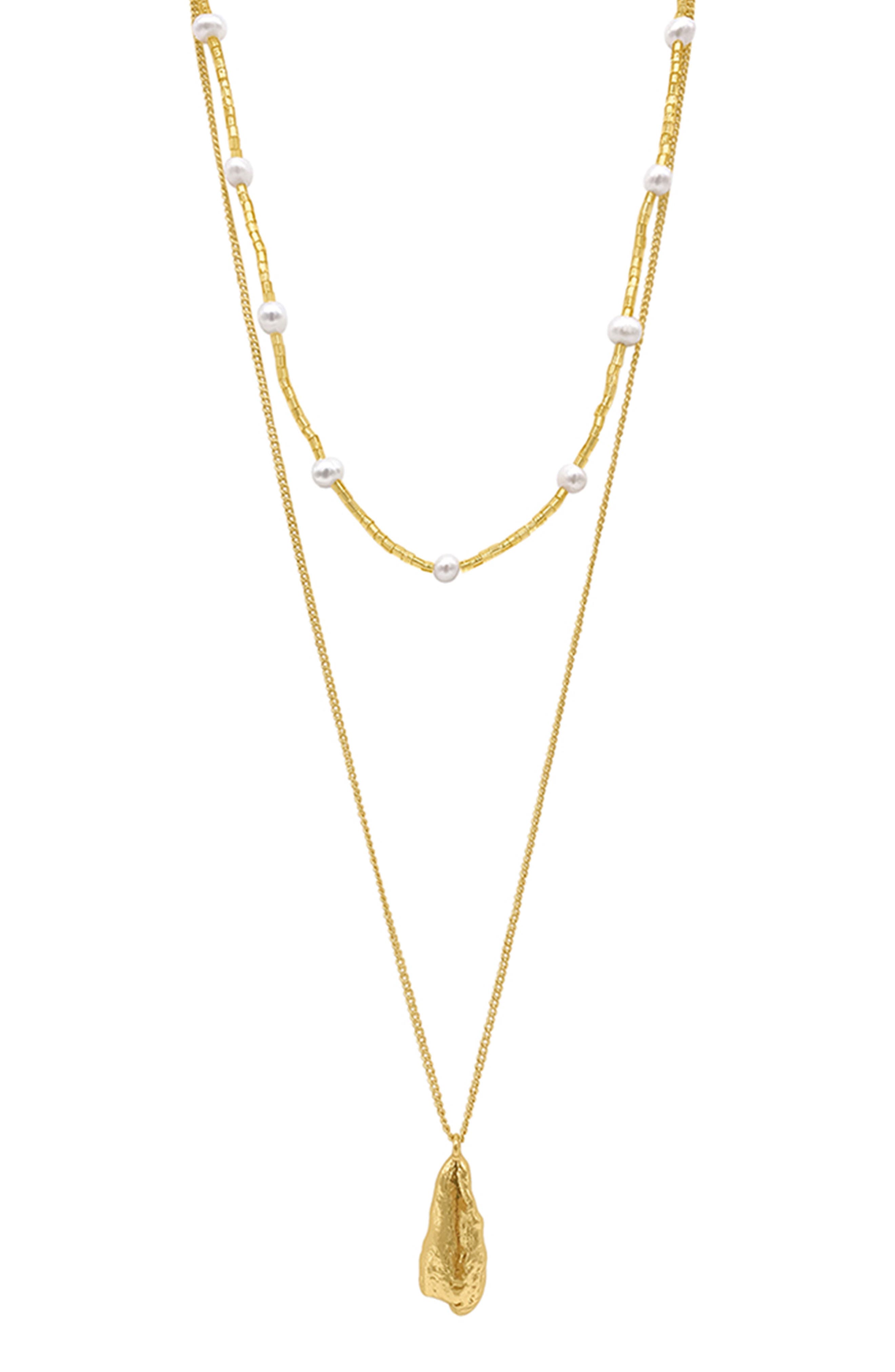 Adornia 14K Yellow Gold Plated Water Resistant Chain Necklace
